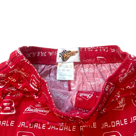 Winner’s Circle Red & White NASCAR JR Dale Budweiser Soft Pants Women’s Small - Picture 4 of 4